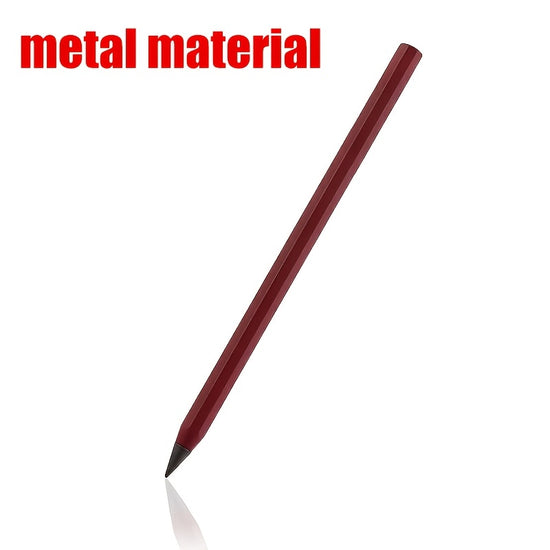 1pc/3pcs 1 Pen/1 Pen + 2 Refills, Metal Pencil with New Technology, Infinite Writing, Eternal Inkless Fountain Pen, Magic Pencil, Drawing Supplies, School and Office Stationery