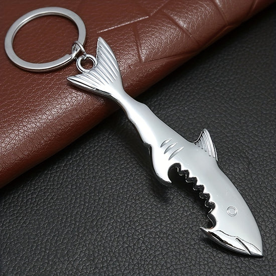ized Design Shark Bottle Opener Creative Ecological Sea Animal Presents Practical Gift Car Key Ring Pendant