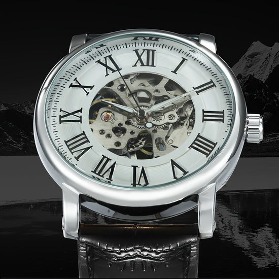 1pc Fashion Business Mechanical Watch for Men Luminous Hands Classic Mens Watches Top Brand Luxury Wristwatches