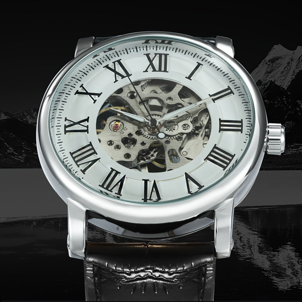 1pc Fashion Business Mechanical Watch for Men Luminous Hands Classic Mens Watches Top Brand Luxury Wristwatches
