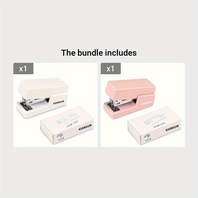 Portable Stapler 26/6 Office Desktop Stapling Machine Paper Binding Tools Stationery