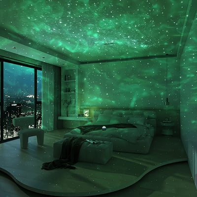 YETHKE Aurora Lights Projector with & Multicolor Northern Lights Projection Suitable for, Ceiling/Desk/Table for Bedroom, Gaming Room, Party Night Light, Modern Color-Changing Night Light Projector for Office