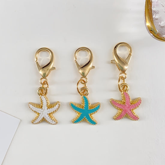 Versatile Seahorse, Mermaid Tail, and Starfish Keychain Charms; Vacation-Style Cactus and Pineapple Keychain Accessories; Shoe and Bag Charms; Maple Leaf and Flower Keychains; Apparel Decorative Accessories