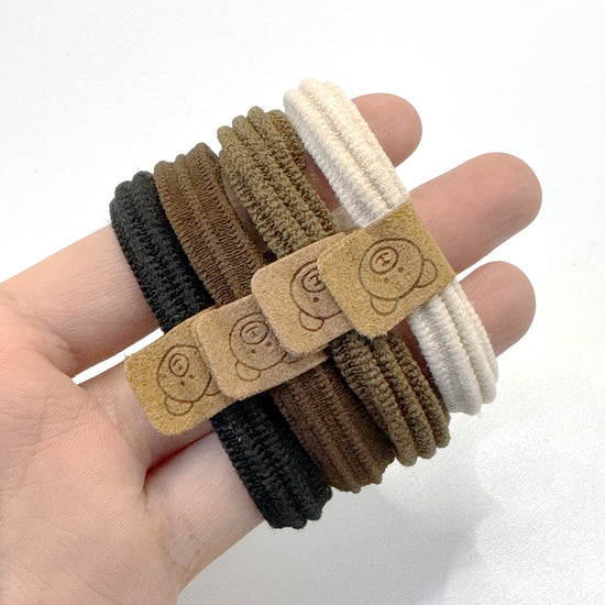 Random Mixing3/13/23pcs Cute Bear Pattern Hair Additions, Soft High Elasticity Hair Ties, Easy Versatile Ponytail Hair Ropes, Fashionable Cute Fabric Hair Additions, Suitable for And Women