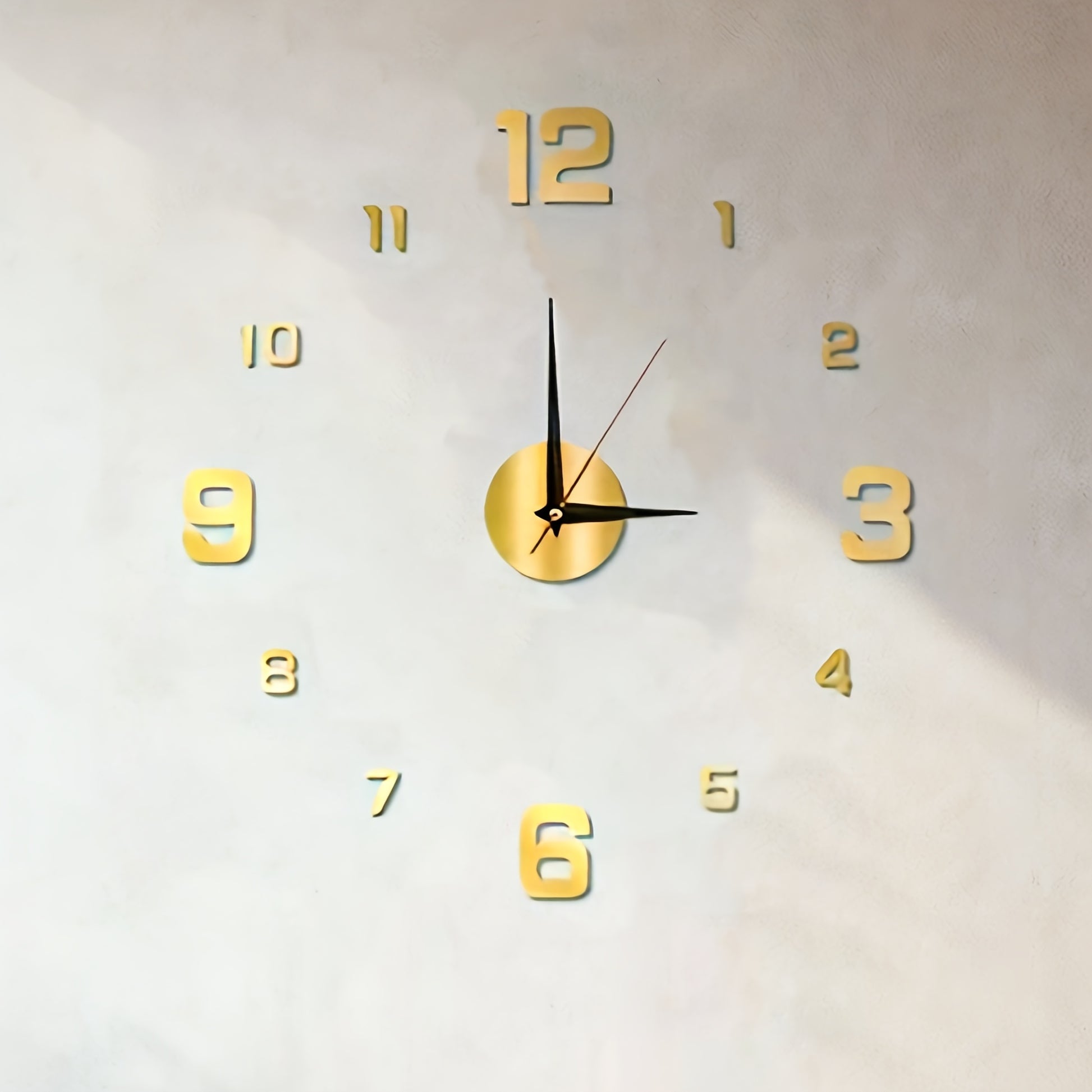 NONZHU Nordic Style Living Room Clock, DIY Acrylic Creative Clock Decoration, Simple Decoration Clock, Silent Wall Sticker Clock, Clock, Living Room and Bedroom Wall Sticker Creative Clock ((The Luminous Style Only Emits Light In Dark Environments)