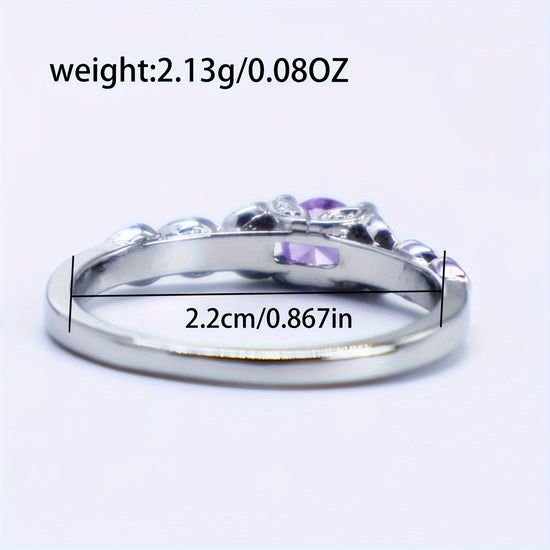 Synthetic Synthetic Zircon​​ Ring, a Easy And Stylish Faux Ring Made in Europe And