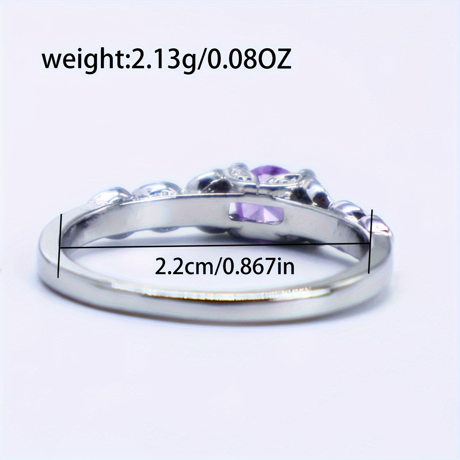 Synthetic Synthetic Zircon​​ Ring, a Easy And Stylish Faux Ring Made in Europe And