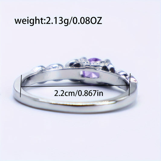 Synthetic Synthetic Zircon​​ Ring, a Easy And Stylish Faux Ring Made in Europe And