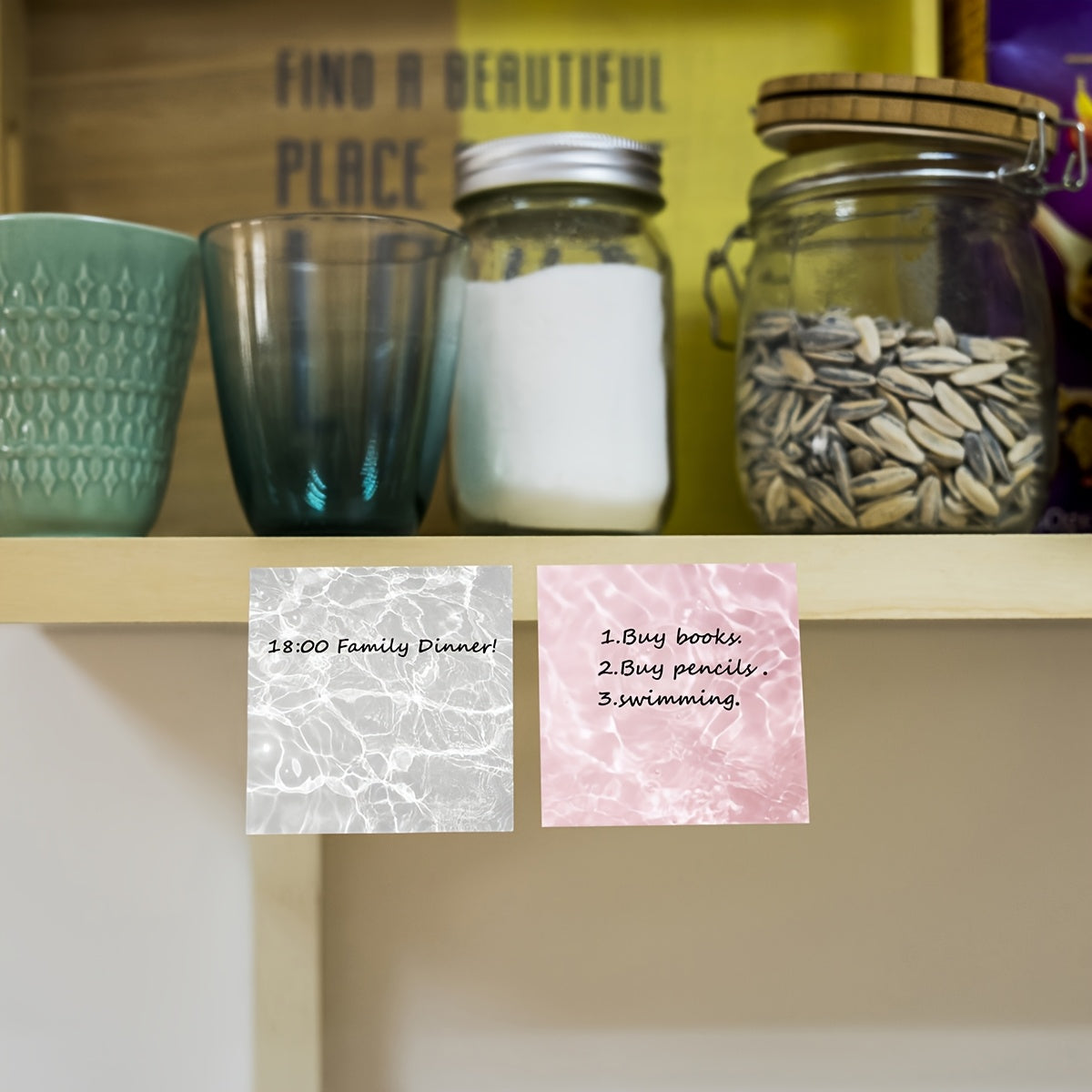 1pc/4pcs Sticky Notes 3x3 Cute and Beautiful Note Planner Notebook - Each Book has 50 Sheets - Desk Accessories for School, Office and Home - Ideal Gift for Teachers, Women and Colleagues