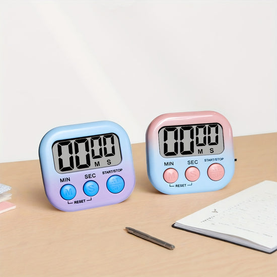 Multi-Scene Universal Gradient Color Stopwatch Timer Office Study Homework Reminder Kitchen Cooking Timer Visual Time Manager Battery Not Included