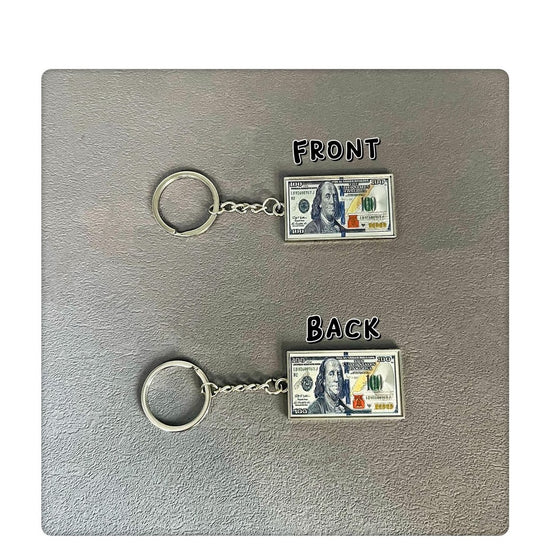 1pc, Mini Replica Dollar Keychain, Cool And Fun Replica Currency Keychain, Wallet Backpack Car Key Accessory Gift for Friends