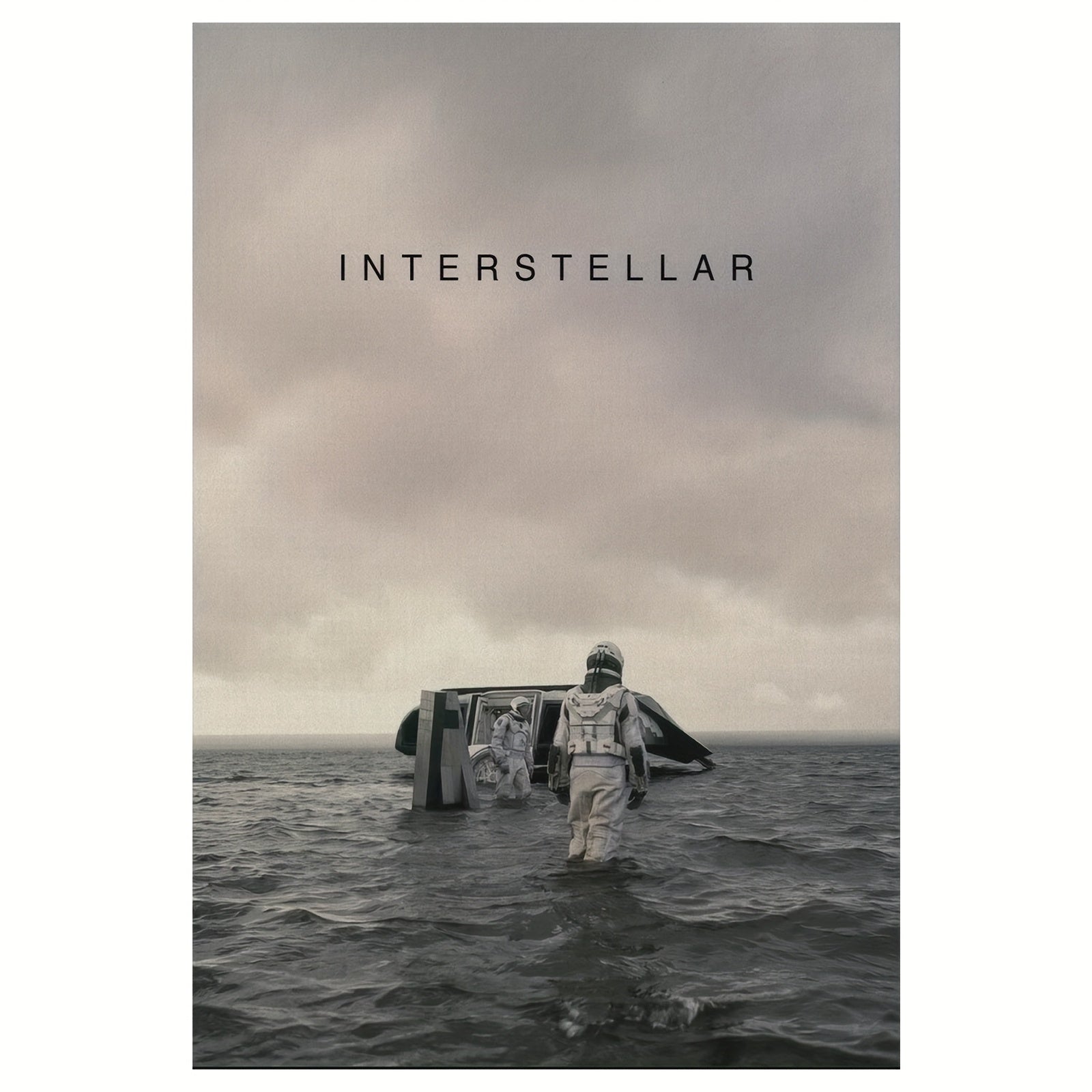 2D Flat, 1pc Frameless Interstellar Minimalist Space-Themed Wall Art Poster - 30.48x45.72 cm Modern Sci-Fi Canvas  Suitable for Bedroom, Living Room, Office - Cosmic Decor, Durable Artwork, 2D Flat