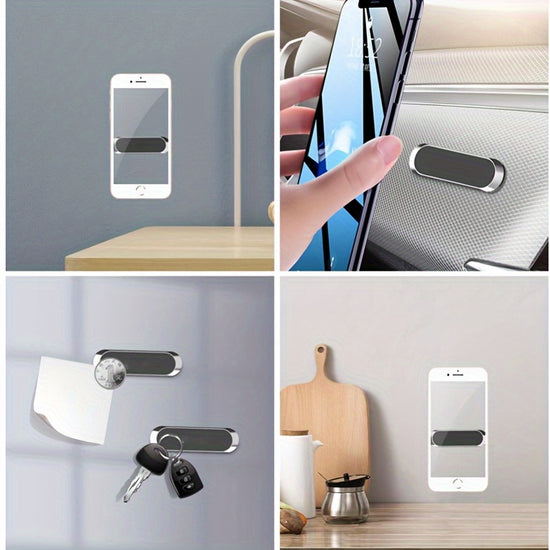 Hot Magnetic Mini Slotted Strip Paste Dashboard Mobile Bracket Strong Magnetic Car Phone Holder
