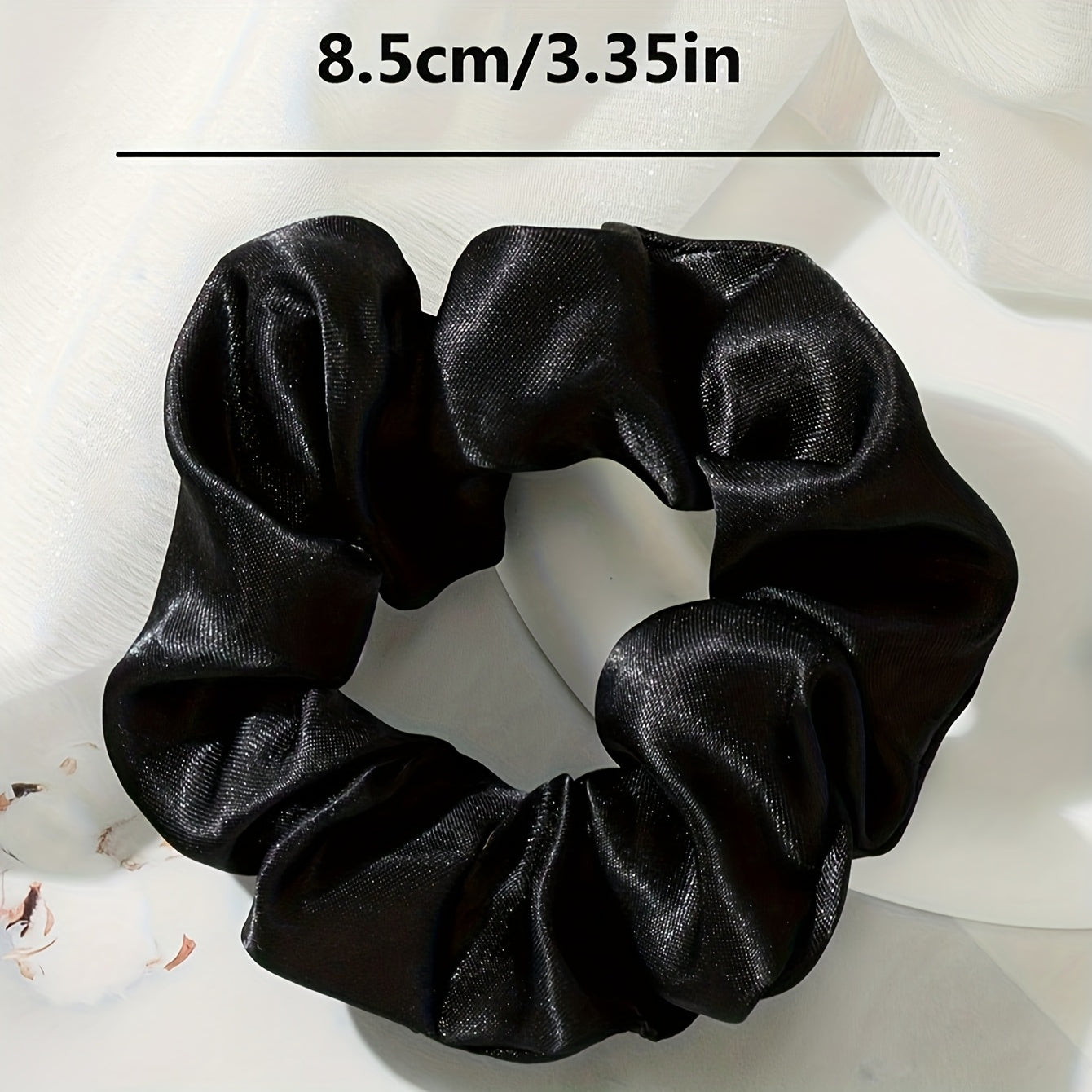 1/2/4pcs Matte Satin Scrunchies Set, High-End Black And White Versatile Hair Ties, Soft And Skin-Friendly, Does Not Hurt Hair, Easy Ins Style High Elastic Hair Additions, Gentle Temperament Low Ponytail Artifact, Multiple Colors Available