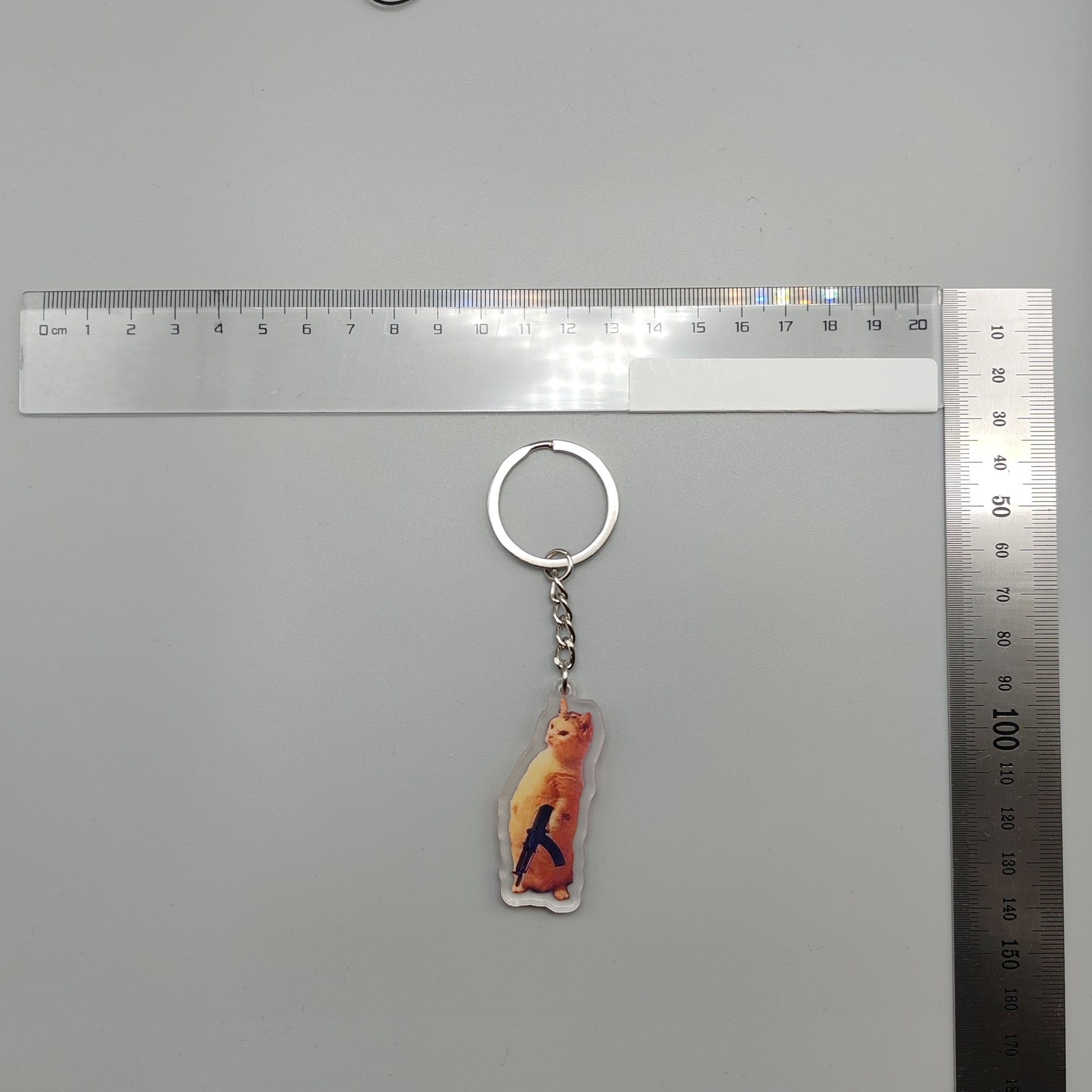 2D Flat, 2D Flat 1pc Key Chain Mobile Phone Charm Car pendant cute cat vomit meme dog with red mask meme black cat screaming meme cat in war meme gift for friend