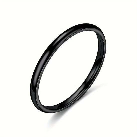 1pc 2MM Smooth Spherical Ring, Easy And Fashionable, Comfortable to Wear, Great Gift