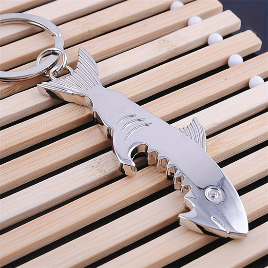 ized Design Shark Bottle Opener Creative Ecological Sea Animal Presents Practical Gift Car Key Ring Pendant