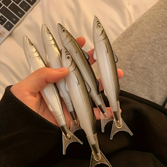 A Novelty Pen Shaped Like a Fish, This Multifunctional Writing Tool Is a Quirky Gift Suitable for Birthdays, Halloween, And Christmas
