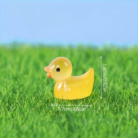 30/55pcs Glow In Dark Duck, Mini Duck, Duck Toys Set, Mini Plastic Realistic Duck, Glow Toys For Goody Bag Stuffers, Party Favors Supplies Easter Gift