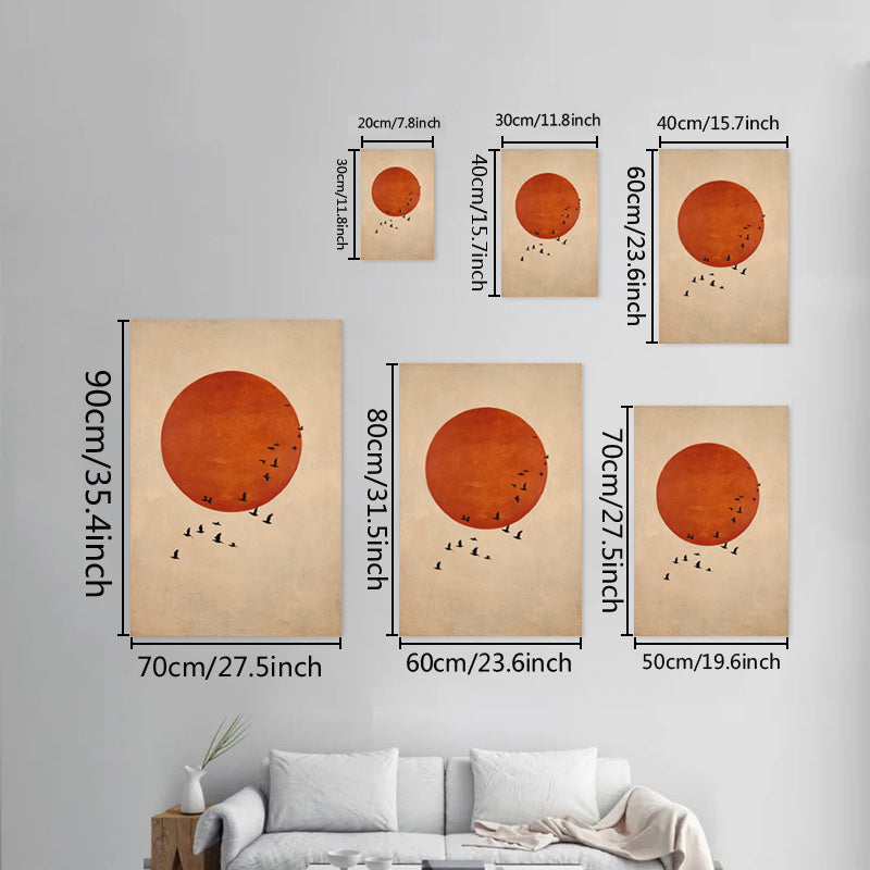 2D Flat, 2D Flat, 1pc Unframed Wall Art Inspired by Japanese Aesthetics, Featuring Spiritual Themes. This Canvas Print Serves As a Modern Decoration for Various Spaces Such As The Living Room, Bedroom, Home Office, Or Bathroom