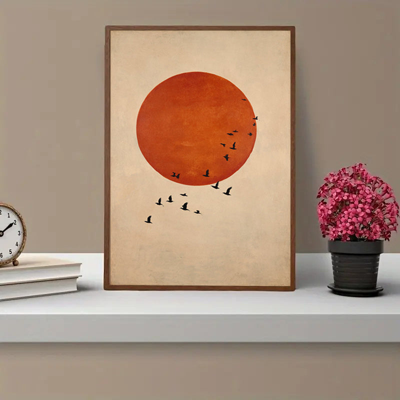 2D Flat, 2D Flat, 1pc Unframed Wall Art Inspired by Japanese Aesthetics, Featuring Spiritual Themes. This Canvas Print Serves As a Modern Decoration for Various Spaces Such As The Living Room, Bedroom, Home Office, Or Bathroom
