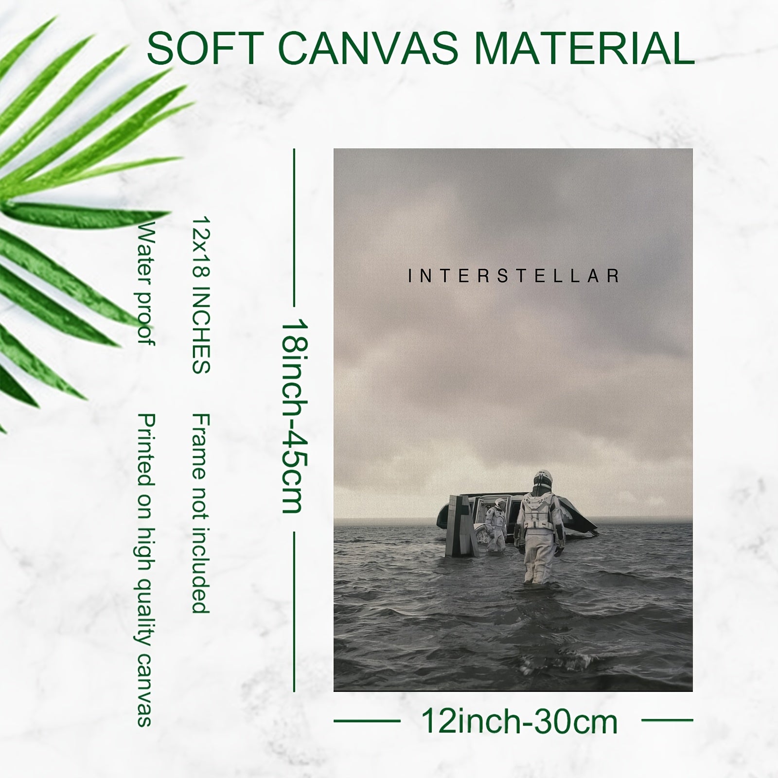 2D Flat, 1pc Frameless Interstellar Minimalist Space-Themed Wall Art Poster - 30.48x45.72 cm Modern Sci-Fi Canvas  Suitable for Bedroom, Living Room, Office - Cosmic Decor, Durable Artwork, 2D Flat