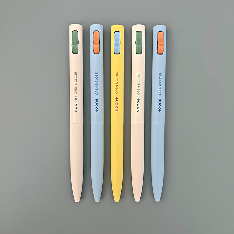 1 Switch Pen, New Creative Side Press Neutral Pen, 0.5 Black Bullet Tip Decompression Pen, Stress Relief Pen, Heavy Feel, Low Center of Gravity, Quick-Drying Brush Question Pen, Junior High School Students Exam Black Pen