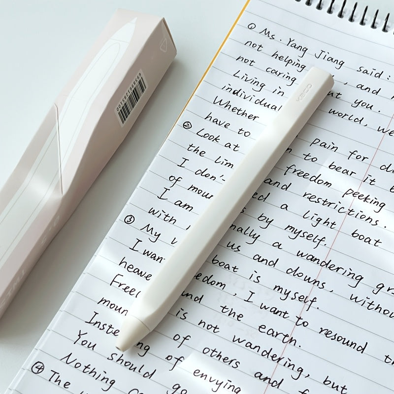 1pc Creative Twistable Gel Pen 0.5mm Black Pen Soft Touch Writing Pen Office Supplies
