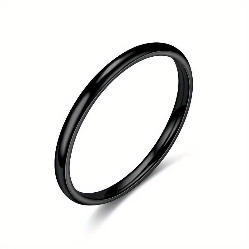1pc 2MM Smooth Spherical Ring, Easy And Fashionable, Comfortable to Wear, Great Gift
