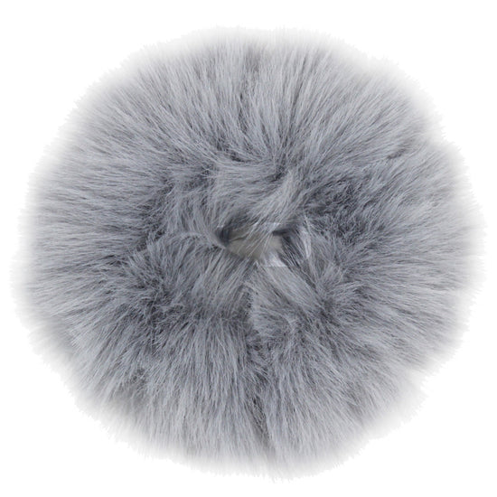 1pc Elegant Fluffy Faux Fur Hair Tie - Soft Plush Elastic Hair Band in Pink, Cream, White, Black, and Light Blue for Women, Cute Hair Accessorie