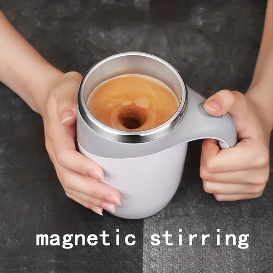 Automatic Mixer Cup Multi-Functional Electric Coffee Cup Lazy Man Rotating Magnetic Stainless Steel Cup of Milk Cup Mark Cup