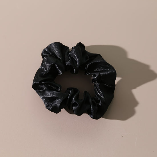 Cross-border Set Satin Elastic Hairband, Simple and Easy-matching French Hair Tie, Ponytail Hairband, Women's Hair Accessories