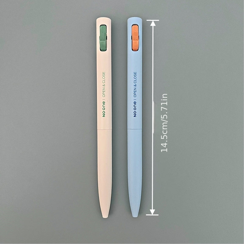 1 Switch Pen, New Creative Side Press Neutral Pen, 0.5 Black Bullet Tip Decompression Pen, Stress Relief Pen, Heavy Feel, Low Center of Gravity, Quick-Drying Brush Question Pen, Junior High School Students Exam Black Pen