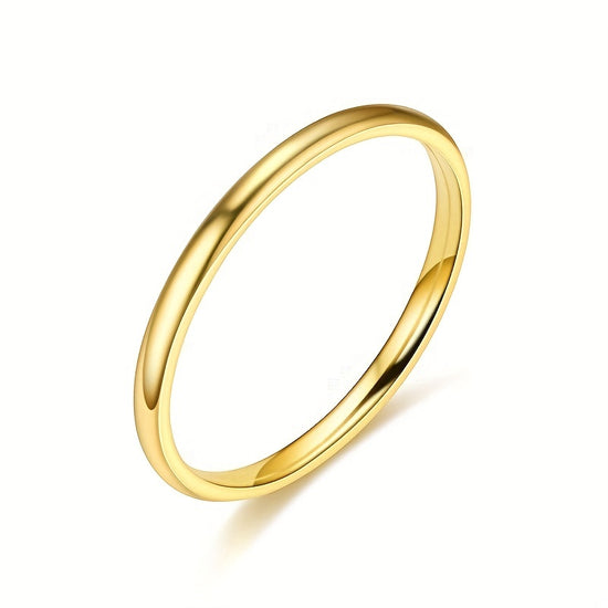 1pc 2MM Smooth Spherical Ring, Easy And Fashionable, Comfortable to Wear, Great Gift