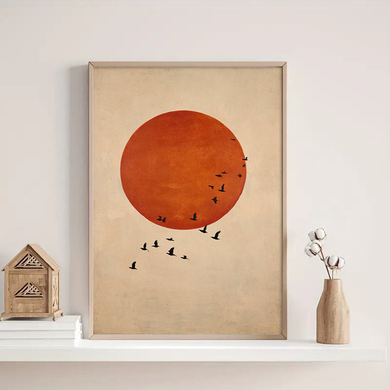 2D Flat, 2D Flat, 1pc Unframed Wall Art Inspired by Japanese Aesthetics, Featuring Spiritual Themes. This Canvas Print Serves As a Modern Decoration for Various Spaces Such As The Living Room, Bedroom, Home Office, Or Bathroom