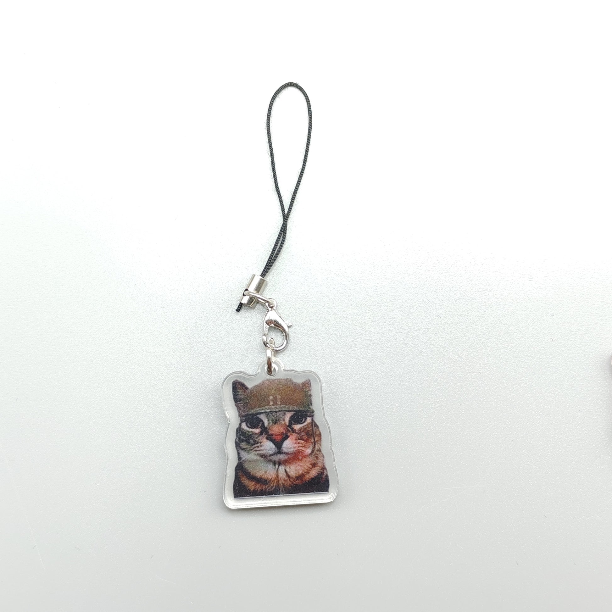 2D Flat, 2D Flat 1pc Key Chain Mobile Phone Charm Car pendant cute cat vomit meme dog with red mask meme black cat screaming meme cat in war meme gift for friend