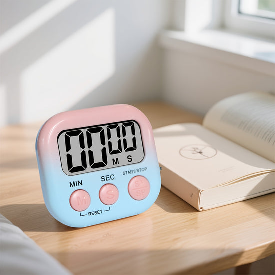 Multi-Scene Universal Gradient Color Stopwatch Timer Office Study Homework Reminder Kitchen Cooking Timer Visual Time Manager Battery Not Included
