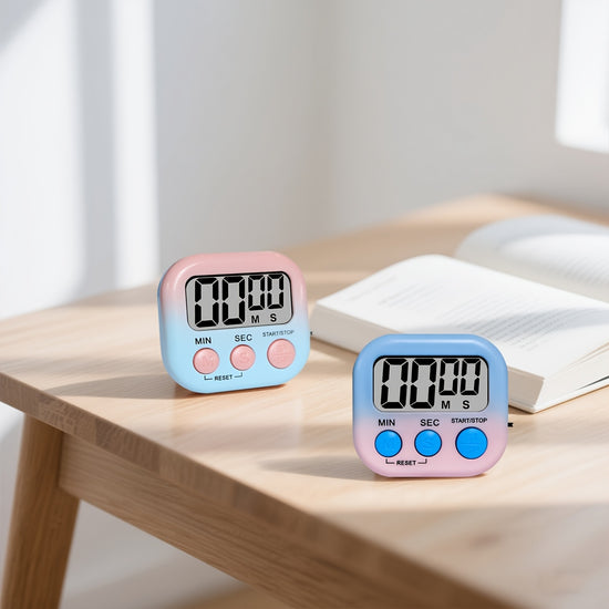 Multi-Scene Universal Gradient Color Stopwatch Timer Office Study Homework Reminder Kitchen Cooking Timer Visual Time Manager Battery Not Included