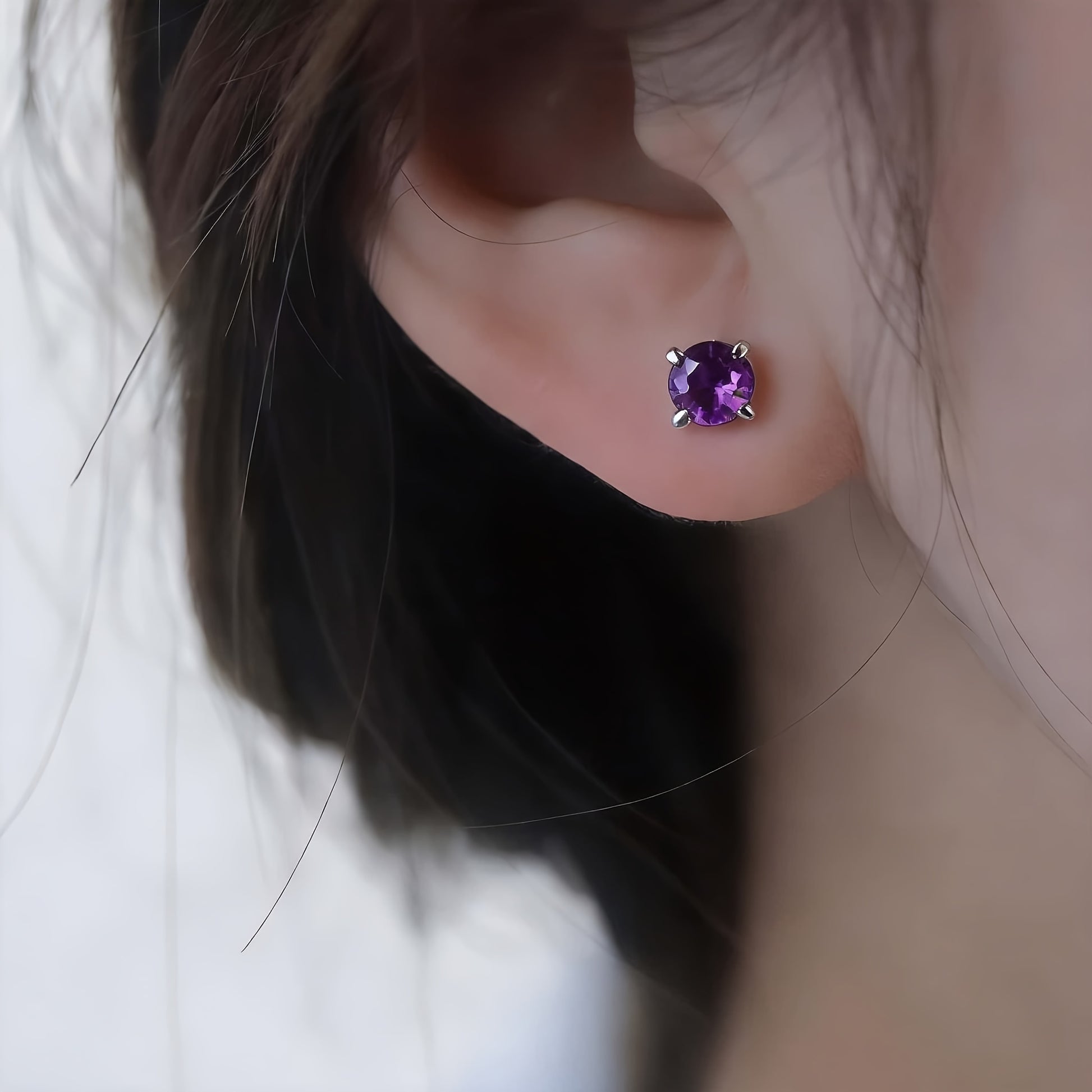 Multi-Colored Stud/Nose Stud, Multi-Colored Zirconia Straight Bar Earring/Nose Stud | 3Mm Mini + Hypoallergenic Material | Daily Invisible Wear | Piercing Jewelry | Student Party Jewelry