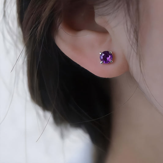 Multi-Colored Stud/Nose Stud, Multi-Colored Zirconia Straight Bar Earring/Nose Stud | 3Mm Mini + Hypoallergenic Material | Daily Invisible Wear | Piercing Jewelry | Student Party Jewelry