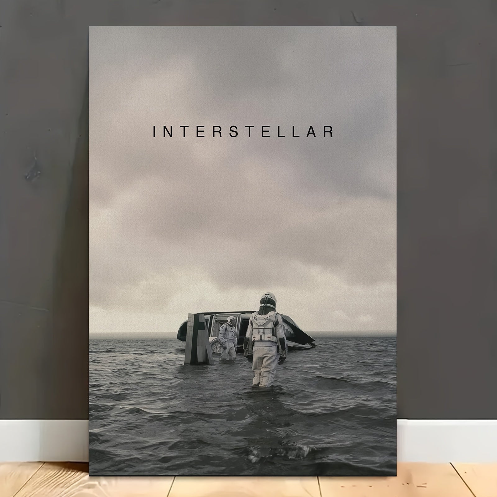 2D Flat, 1pc Frameless Interstellar Minimalist Space-Themed Wall Art Poster - 30.48x45.72 cm Modern Sci-Fi Canvas  Suitable for Bedroom, Living Room, Office - Cosmic Decor, Durable Artwork, 2D Flat