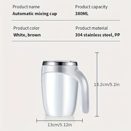 Automatic Mixer Cup Multi-Functional Electric Coffee Cup Lazy Man Rotating Magnetic Stainless Steel Cup of Milk Cup Mark Cup