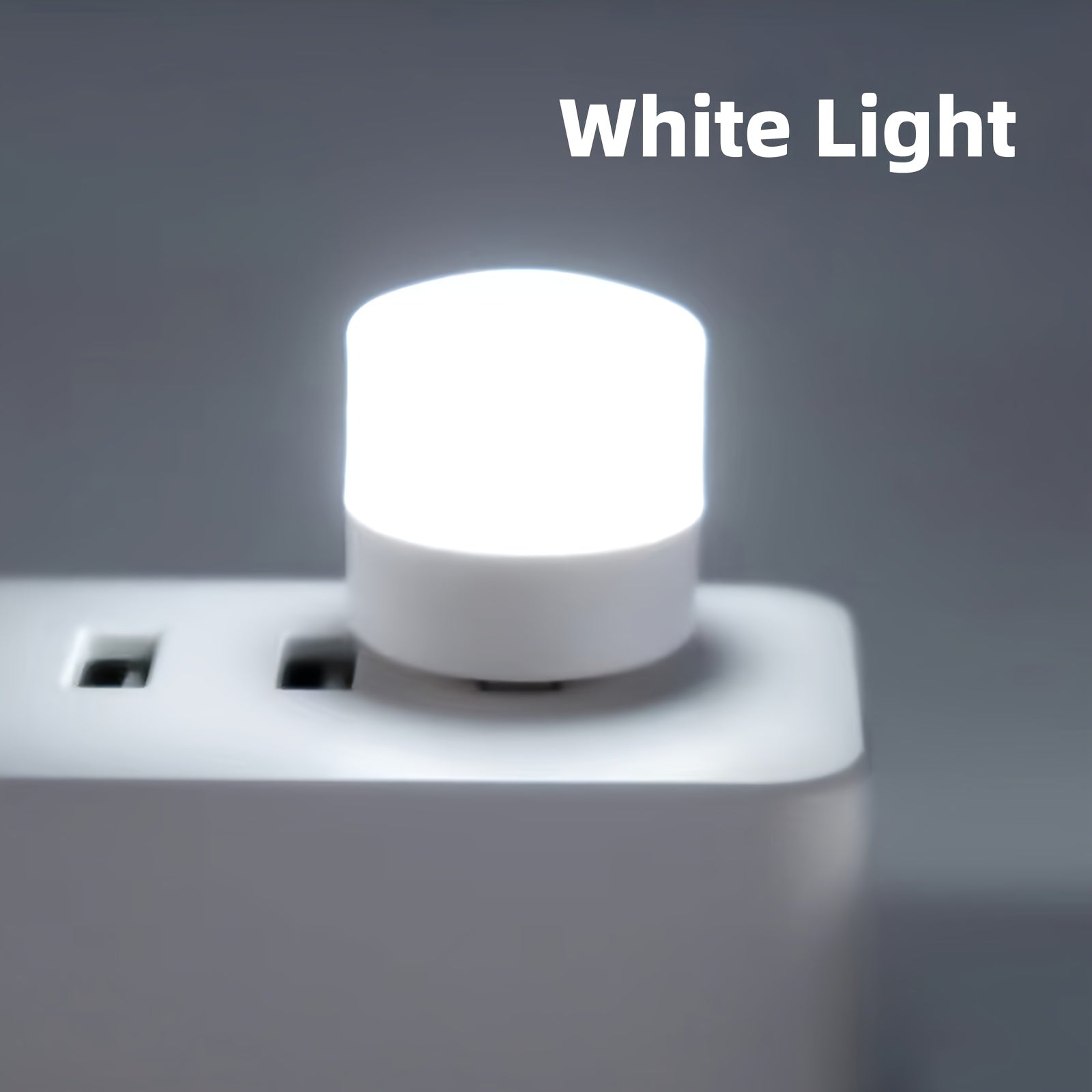 Mini USB Night Light with Warm White Color, Eye-Friendly Reading Lamp, USB Plug for Computer And Power Bank Charging, LED Night Light