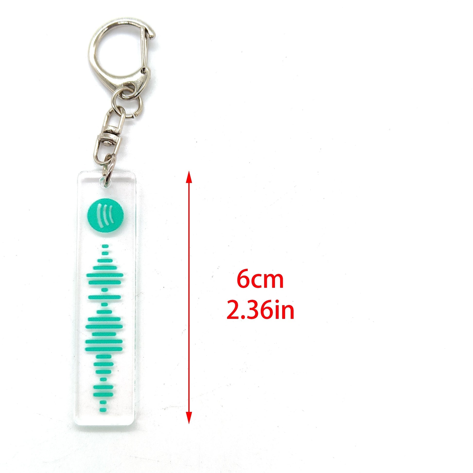 1pc Music Keychain Sound Wave Acrylic Keychains Accessories Cute Bag Pendant For Fans Gifts