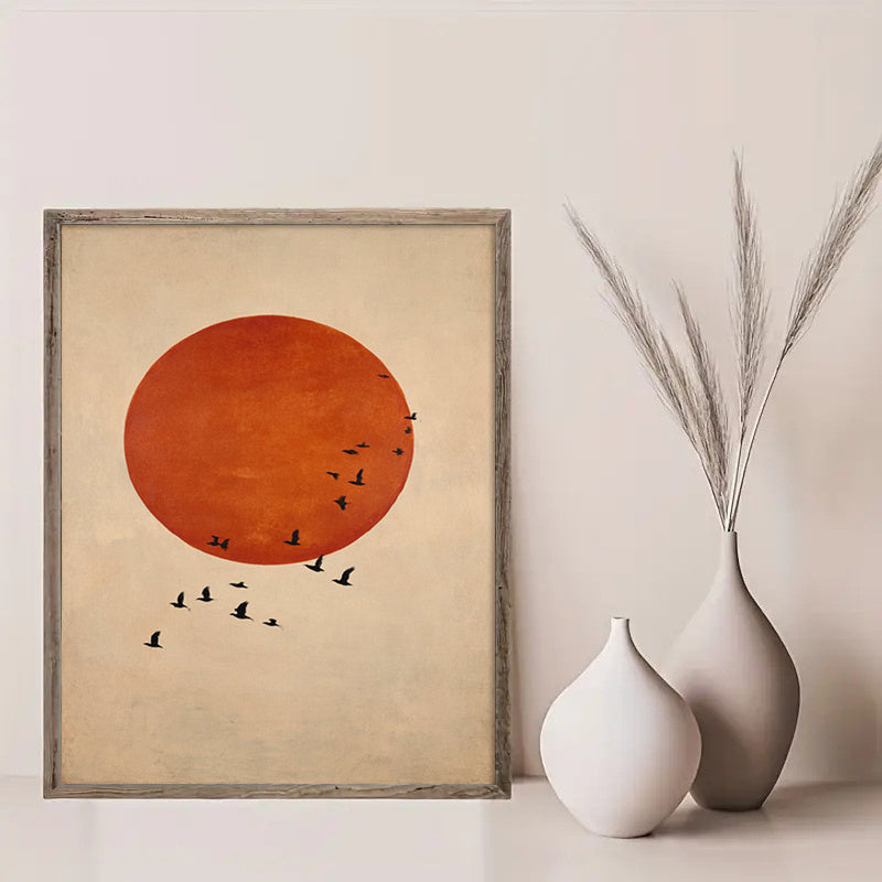 2D Flat, 2D Flat, 1pc Unframed Wall Art Inspired by Japanese Aesthetics, Featuring Spiritual Themes. This Canvas Print Serves As a Modern Decoration for Various Spaces Such As The Living Room, Bedroom, Home Office, Or Bathroom
