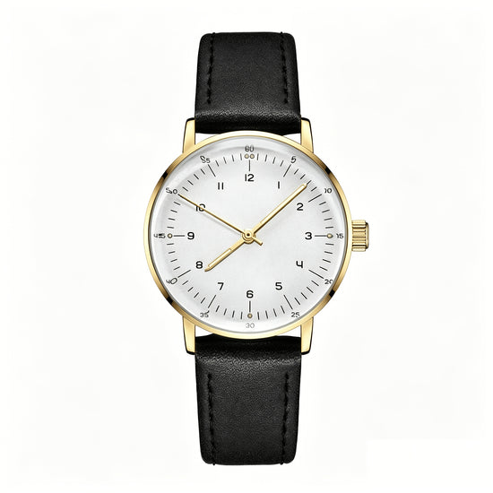 Minimalist Mechanical Watch Hat Glass Simple Dial Face Branded Wristwatch Hand Wind Movement Automatic Clock Unisex