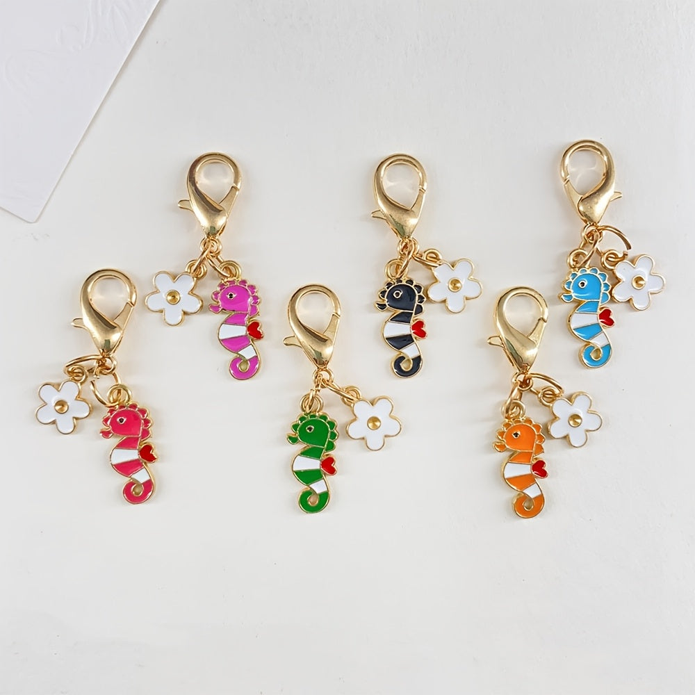 Versatile Seahorse, Mermaid Tail, and Starfish Keychain Charms; Vacation-Style Cactus and Pineapple Keychain Accessories; Shoe and Bag Charms; Maple Leaf and Flower Keychains; Apparel Decorative Accessories