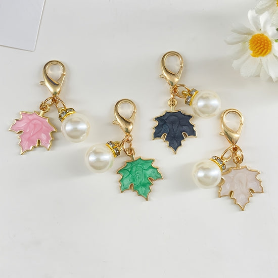 Versatile Seahorse, Mermaid Tail, and Starfish Keychain Charms; Vacation-Style Cactus and Pineapple Keychain Accessories; Shoe and Bag Charms; Maple Leaf and Flower Keychains; Apparel Decorative Accessories