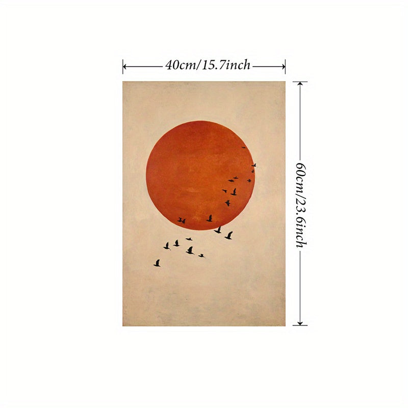 2D Flat, 2D Flat, 1pc Unframed Wall Art Inspired by Japanese Aesthetics, Featuring Spiritual Themes. This Canvas Print Serves As a Modern Decoration for Various Spaces Such As The Living Room, Bedroom, Home Office, Or Bathroom