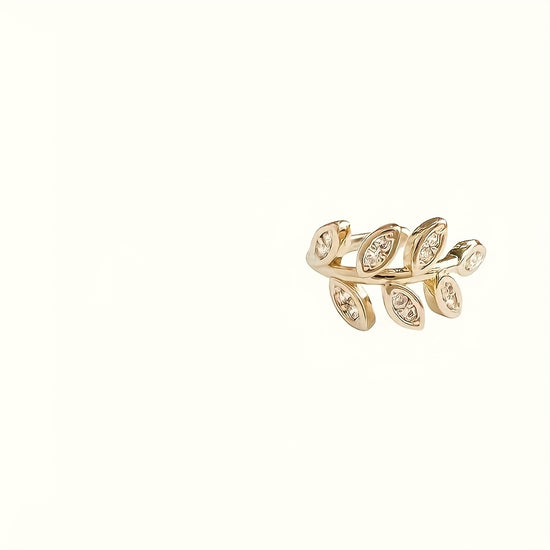 Explosive Delicate Leave Earstuds, Delicate and Simple, Leaves Ear Bone Clips, No Piercings, Ear Clips, Adjustable Earrings, Super Fairy Forest High-end Earrings